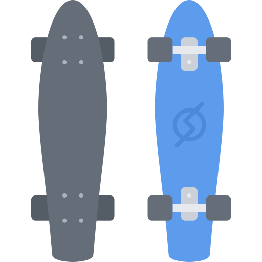 longboard Coloring Flat icoon