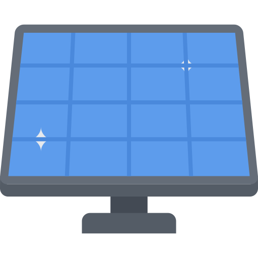 ソーラーパネル Coloring Flat icon