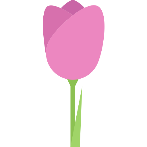Тюльпан Coloring Flat иконка