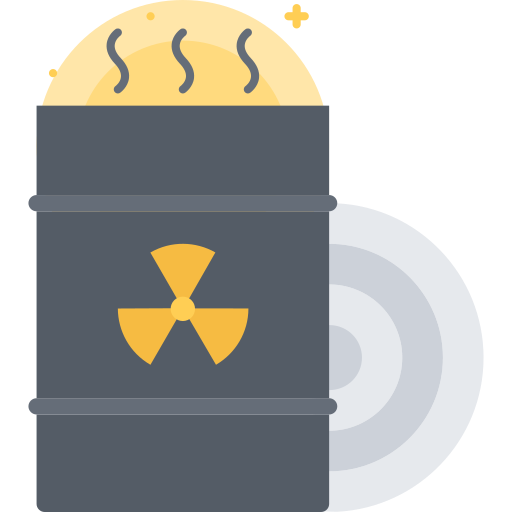 핵무기 Coloring Flat icon