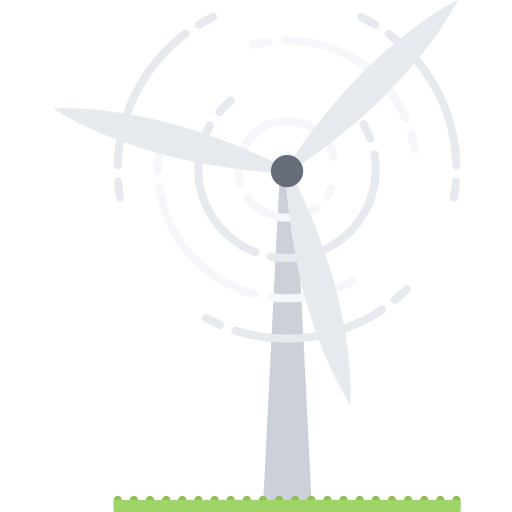Windmill Coloring Flat icon