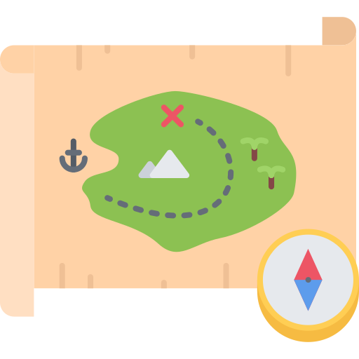 Map Coloring Flat icon