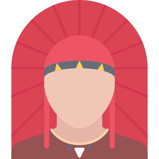Indian Coloring Flat icon