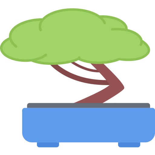 bonsai Coloring Flat icona