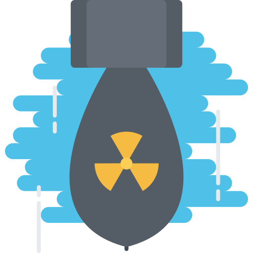 nucleair Coloring Flat icoon