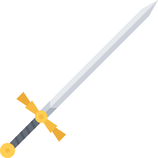 Espada Coloring Flat icono