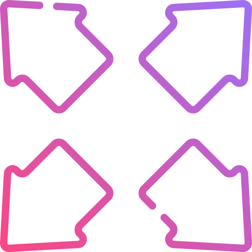 flecha Generic gradient outline icono
