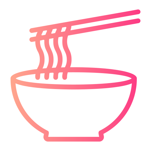 Noodles Generic gradient outline icon