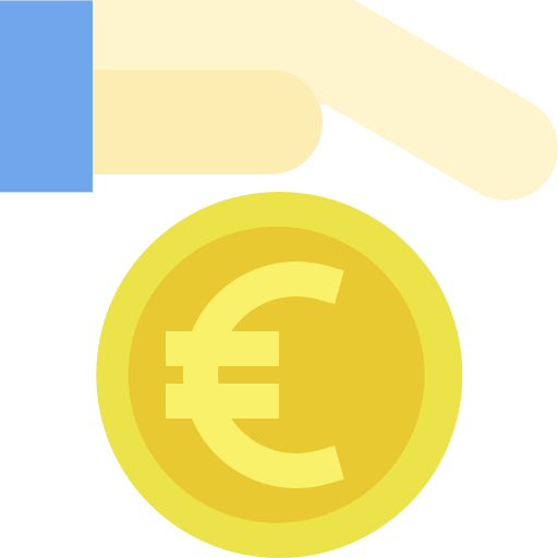 moeda euro Generic color fill Ícone
