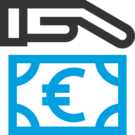 Euro currency Generic color outline icon