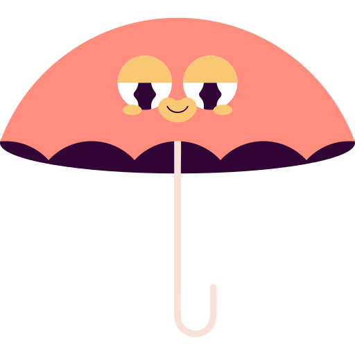 parasol Generic Sticker Color Fill ikona