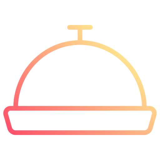 vassoio per alimenti Generic gradient outline icona