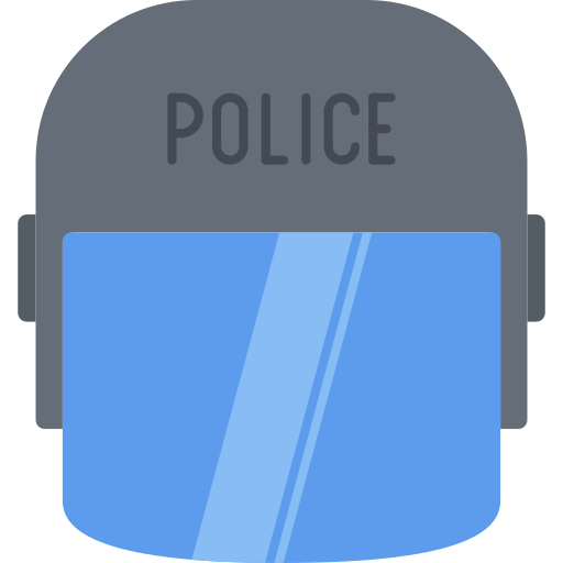 警察 Coloring Flat icon