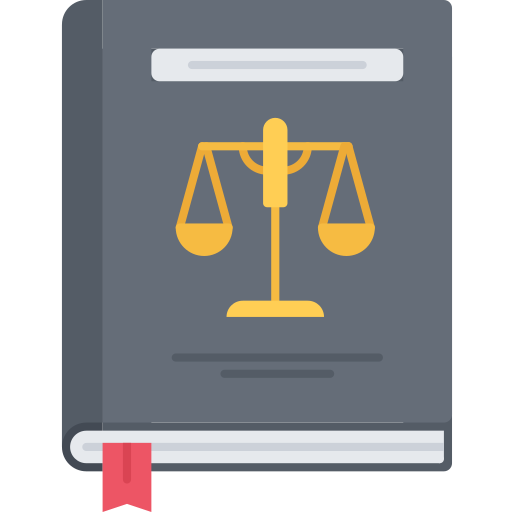 Law book Coloring Flat icon