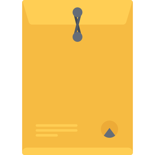 Envelope Coloring Flat icon