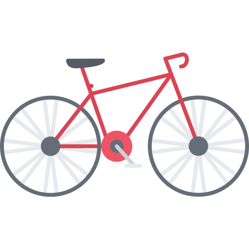 Bicicleta Coloring Flat icono