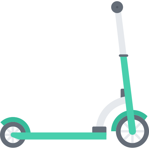 Scooter Coloring Flat icon