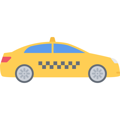 Taxi Coloring Flat icon