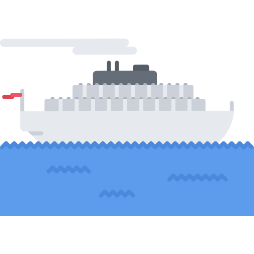 Ship Coloring Flat icon