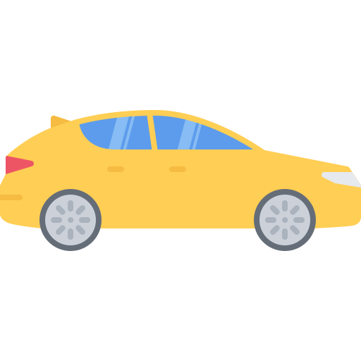 Hatchback Coloring Flat icon