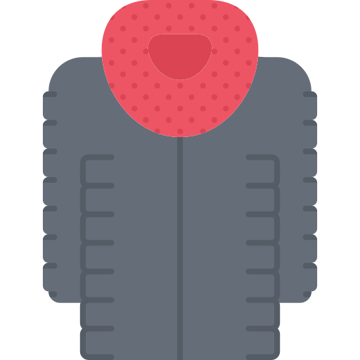 abrigo de piel Coloring Flat icono