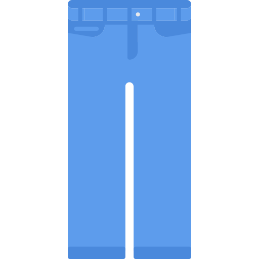 Jeans Coloring Flat icon