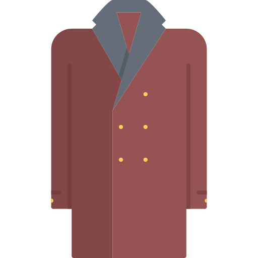 Coat Coloring Flat icon