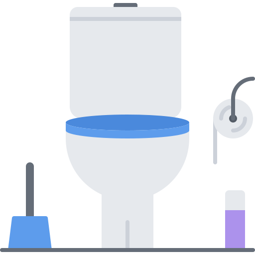 toilette Coloring Flat icona