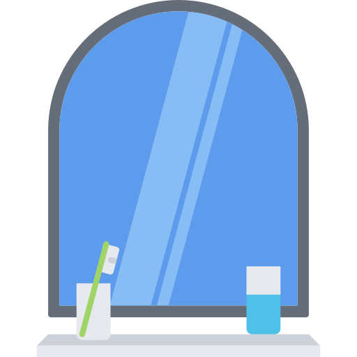 specchio Coloring Flat icona