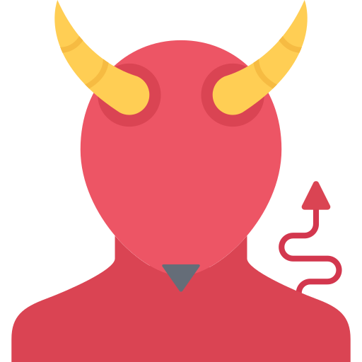 demon Coloring Flat icoon