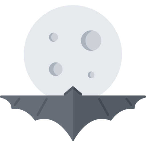 Bat Coloring Flat icon