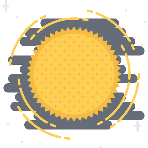 sonne Coloring Flat icon