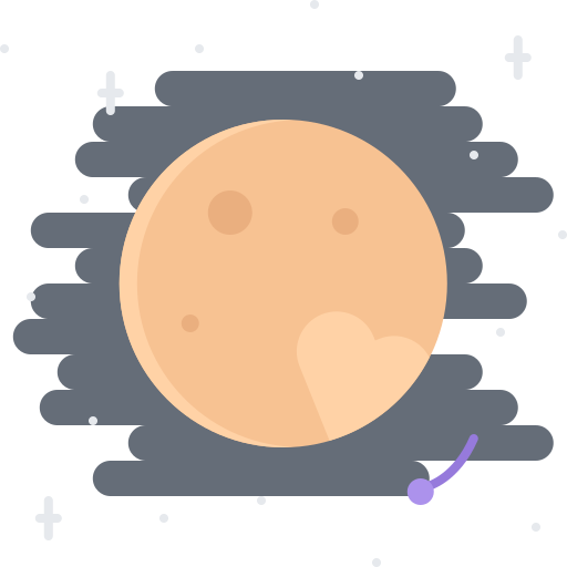 pluto Coloring Flat icoon