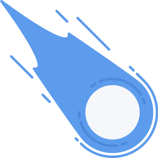 Cometa Coloring Flat icono