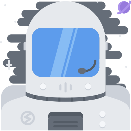 astronauta Coloring Flat ikona