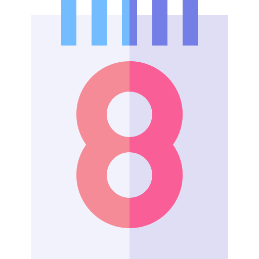 March 8 Basic Straight Flat icon