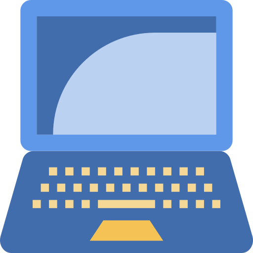 Laptop Winnievizence Flat icon