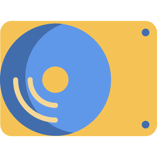 ハードディスク Winnievizence Flat icon