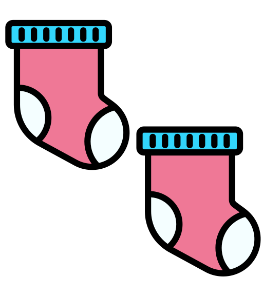 meias de bebê Generic color lineal-color Ícone