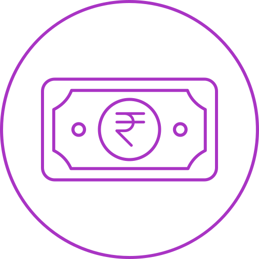 rupia Generic color outline icono