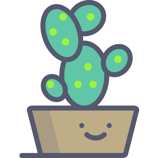 Cactus Darius Dan Lineal Color icono