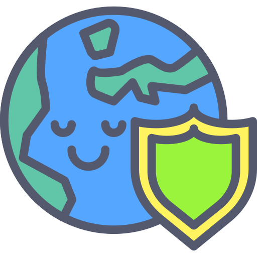 Proteccion global Darius Dan Lineal Color icono