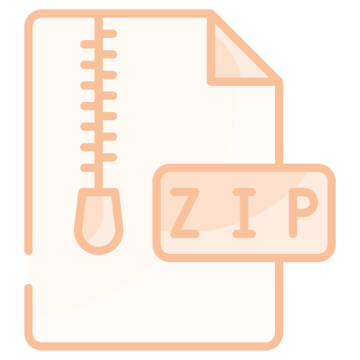 zipファイル Generic color lineal-color icon