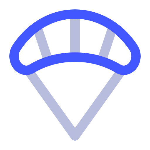paracadute Generic color outline icona