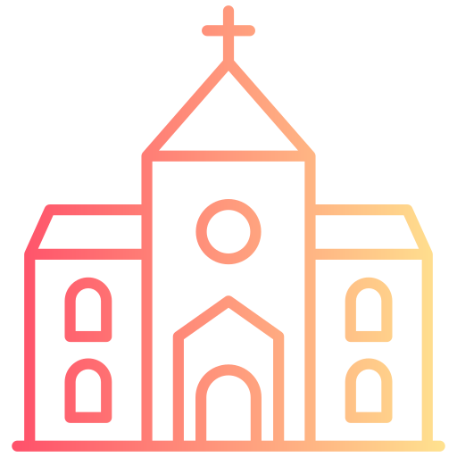 Église Generic gradient outline Icône