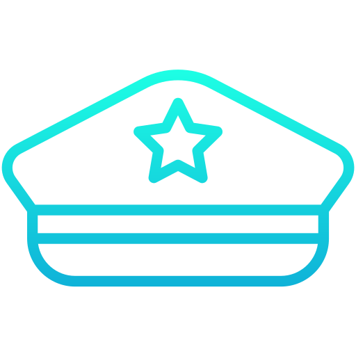 czapka wojskowa Generic gradient outline ikona