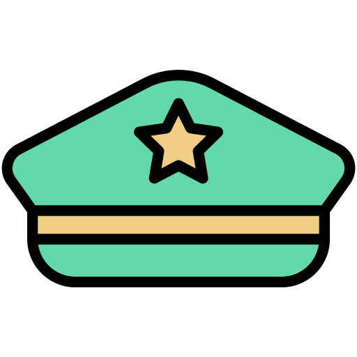 czapka wojskowa Generic color lineal-color ikona