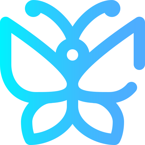 Butterfly Super Basic Omission Gradient icon