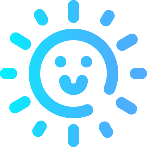 태양 Super Basic Omission Gradient icon