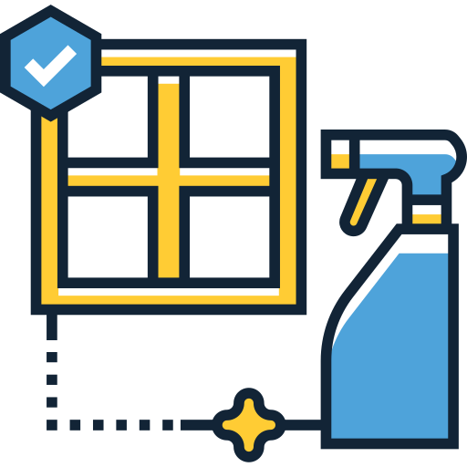 Window cleaner Flaticons Lineal Color icon